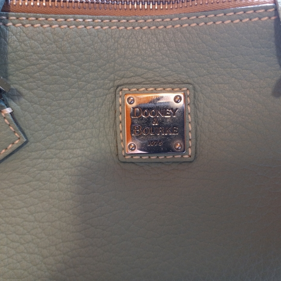 Dooney & Bourke Aqua Leather Shoulder Bag - Picture 2 of 4